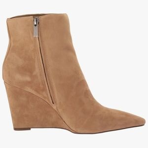 Vince Camuto Tan Ankle Booties with Wedge Heel